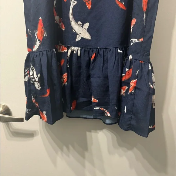 Jean-Pierre Klifa Paris Spaghetti Strap Dress. Size S. Color Blue. Orang… - Picture 6 of 9